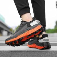 Zapatillas para correr de rebote transpirables para hombre, zapatillas antideslizantes con amortiguación para exteriores, zapatillas para correr con parte inferior gruesa, zapatillas para parejas - details 8