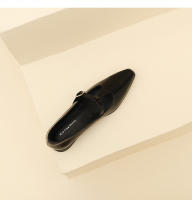 Nuevos zapatos británicos de cuero suave, zapatos pequeños de cuero, tacón grueso, tacón bajo, zapatos Marie - details 24