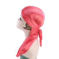 Durag de Seda para Hombres Larguísima Cola de Pelo Bandana Accesorio de Cabeca de Biker - details 17