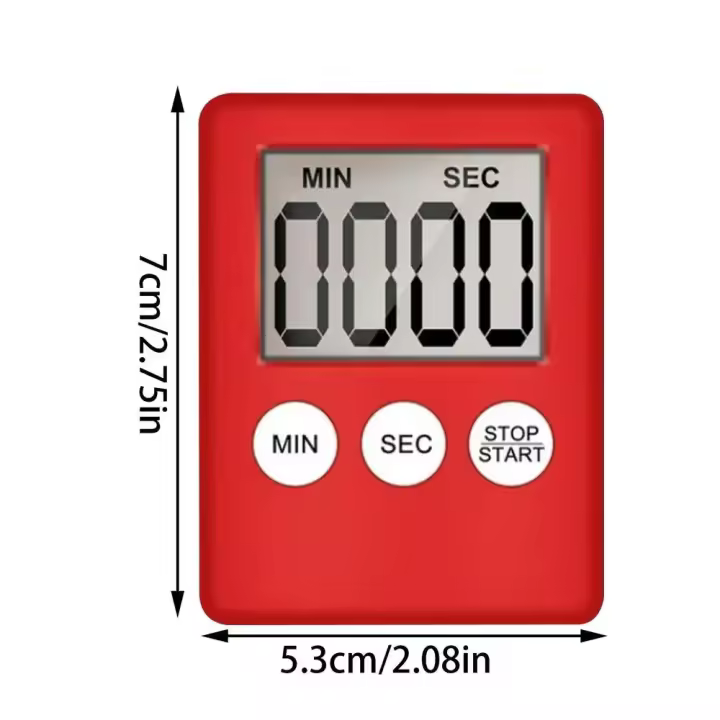 Temporizador de cocina magnético, pantalla LED Digital, alarma fuerte, minuto, segundo conteo, cuenta atrás, cuenta atrás, huevos hirviendo - 1