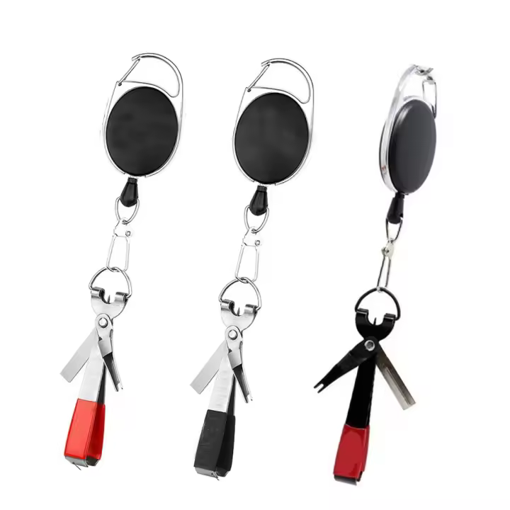Herramienta afilada de acero inoxidable para atar nudos, cortaúñas de pesca con mosca, cortador de línea, anzuelo rápido, anudador de uñas - 1