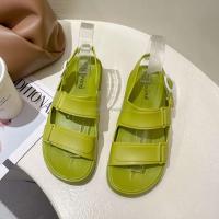 Nuevo 2025 Zapatillas Edición coreana diseño Color caramelo fondo plano verano zapatos de mujer Sandalias deportes y ocio Zapatillas - details 3
