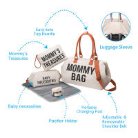 PANGDUBE-bolsa de mamá con cambiador portátil, bolsa de pañales para bebés, mochila para más, paquetes de maternidad, 5 unids/set - details 0