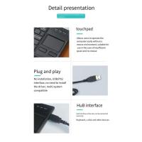 Teclado táctil ultrafino compacto con cable USB de 80 teclas, función HUB - details 2