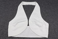 BUNO-Camiseta sin mangas con cuello Halter y hombros descubiertos, Top corto elegante sin tirantes y espalda descubierta, camisola ajustada para fiesta callejera para mujer - details 6