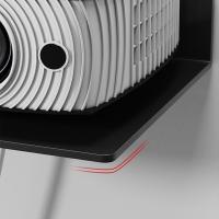 Estante enrutador de acero al carbono, soporte de almacenamiento para proyector de gran capacidad montado en la pared, soporte de proyector negro para ahorro de espacio para el hogar - details 6