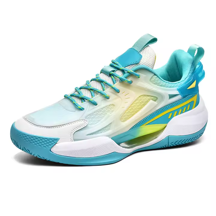 1 par de zapatillas de baloncesto para niños, luminosas, con suela de goma, para la práctica interior, par de zapatillas especiales - 1