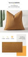 Funda de Almohada de Chenille a Rayas Delgada Diseño de Lujo de Encaje - details 3