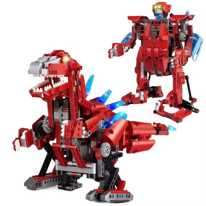 Kit de construcción de dinosaurios para niños, juego de bloques de construcción de Jurassic T Rex con Control remoto, Dino World Park, juguetes para regalo - 1