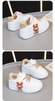 2025 primavera nuevos zapatos casuales para niños para niñas moda estilo coreano fondo suave antideslizante versátil Chic pequeños zapatos blancos - details 12