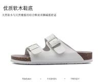 BIRKEN Zapatillas de corcho de verano con punta abierta, zapatos planos para hombre y mujer para ocio al aire libre, mismo estilo, hebilla de playa - details 13