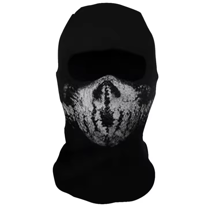 Pasamontañas Unisex, máscara de esqueleto fantasma, Calavera, esquí, sombreros, bufanda, capucha para Cosplay, fiesta, Halloween, ciclismo, monopatín - 1