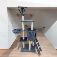 Arbol de Gato COTTECOTA-Gris Plataforma de 50x35x138cm para Gatos Medianos - details 6