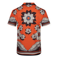Camisa de marca con estampado de bordado completo, camisa casual de manga corta para hombre de la marca de tendencia superior de 2025 para la playa - details 1