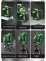 Nivel Láser de 16 Líneas Profesional Nivel Autonivelante 4D Verde con Trípode - details 10