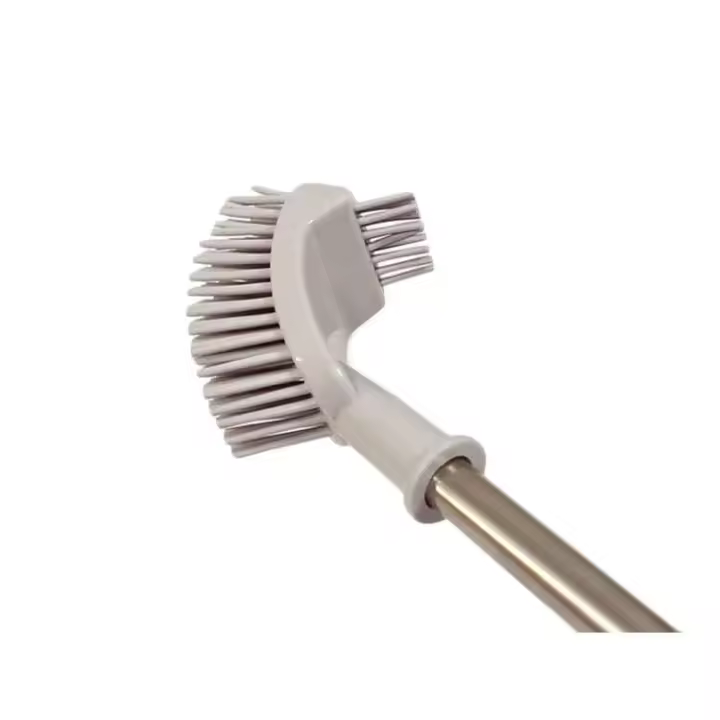 Cepillo individual para inodoro, inodoro súper elástico desmontable de alta calidad, limpieza profunda, mano de silicona, sostenible, blanco o color - 1