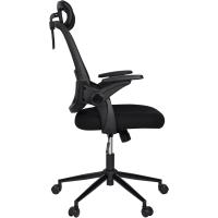 Silla de Oficina Giratoria con Ruedas Transpirable, Ajustable, Soporte Lumbar para Hogar y Oficina - details 4