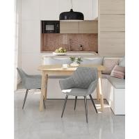 Silla de Comedor Nórdica Retro Conjunto de Silla de Cocina Metálica Duradero y Fácil de Limpiar - details 3