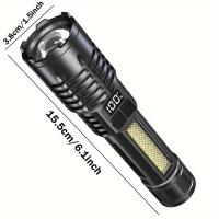Linterna LED de alta potencia Xiaomi, linterna recargable con luz lateral, tiro largo superbrillante para acampar y hacer senderismo al aire libre - details 8