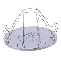 Estante Simple de acero inoxidable para acampar al aire libre, parrilla portátil plegable para múltiples estufas, alta calidad - details 4