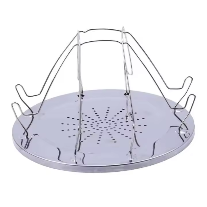 Estante Simple de acero inoxidable para acampar al aire libre, parrilla portátil plegable para múltiples estufas, alta calidad - 1