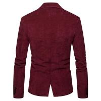 Chaqueta de Traje Casual de Alta Calidad de Pana Color Sólido Estilo Elegante para Negocios y Ocio - details 7