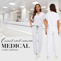 Uniforme de hospital suave, lavable y antiarrugas, conjunto de exfoliante veterinario para mascotas, conjuntos de exfoliantes médicos para mujeres, accesorios médicos para mujeres - details 18