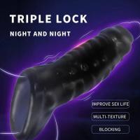 Empaque privado, juguetes sexys con bucle de manga para hombres, anillo para retrasar la eyaculación, condón erótico, consolador para adultos, sin vibrador, Sex Shop - details 19