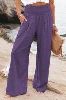 Pantalones de chándal para mujer Otoño Cintura elástica Sólido Clásico 90s Pantalones de pierna ancha - details 18