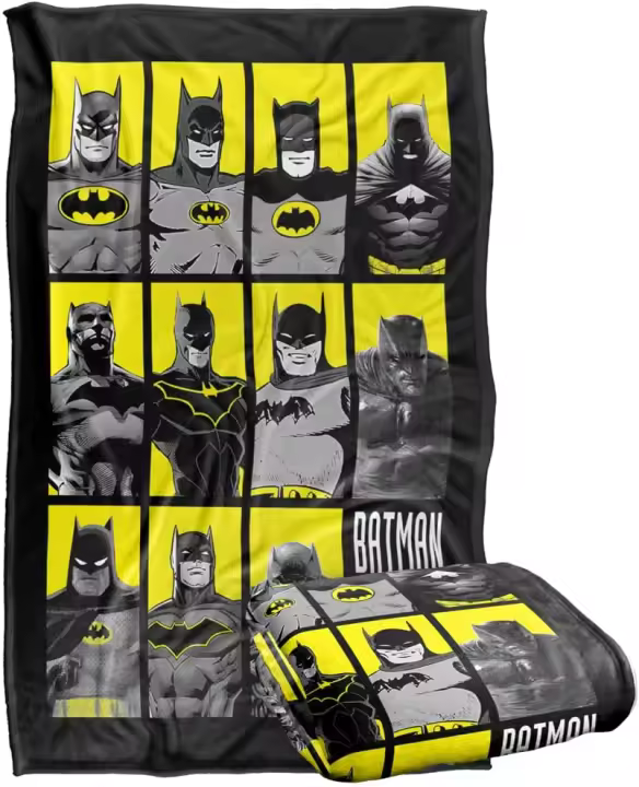 Batmen-Manta de tiro supersuave, tacto sedoso, Batmen de 80 años - 1