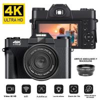 Cámara Digital 4K 48MP Zoom 16x Grabación en Pantalla Invertida Vlog de YouTube - details 0