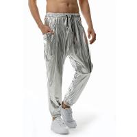 Modo brillante o métallique survêment pantalones de survêment Hip Hop décontracté poche Cargo pantalon Disco danse fête Festival bal Streetwear - details 7