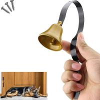 Campana colgante profesional para perros, timbre de entrenamiento de latón transparente fuerte con tornillos, suministros para mascotas, orinal - details 6