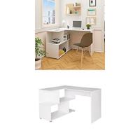 Mesa de Oficina Nórdica Moderna de Madera 110x50cm Fácil de Instalar Diseño de 3 Cajones - details 6