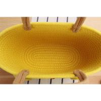 Bolsa de Almacenamiento Tejida de Hilo de Algodón Hecha a Mano Versátil para Festival de Bodas, Vacaciones en la Playa Bolsa de Mano con Asa Superior - details 9