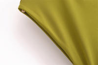 Vestido Midi Cortado Verde para Mujer OUWU Vestido Largo Sin Mangas para Primavera y Verano - details 6