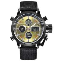 Reloj de Diseñador de Doble Tiempo Leten Reloj de Cronómetro Multifuncional con Banda de Nylon de Moda Reloj de Alarma para Hombres de Marca Grande - details 6