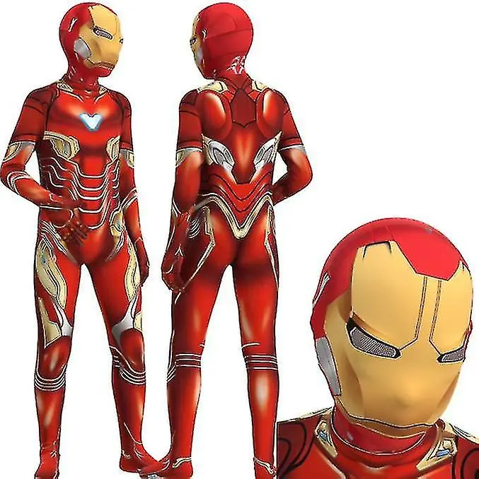 Traje de verano para niños, ropa para el Día del Niño, Body para niño de Iron Man, b - 1