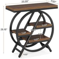 sofá de Madera con Marco de Metal geométrico, mesita de - details 1