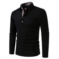 Polo de manga larga para hombre, camisas de Color sólido, moda de Cachemira, nuevos Polos de negocios sociales, otoño - details 20
