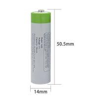 Batería Recargable por USB YTBNA 3.7V 14500 AA 700mAh para Control Remoto Ratón Ventilador Pequeño Juguete Eléctrico + Cable - details 3