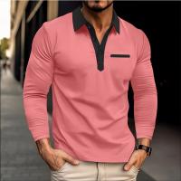 Camisetas polo de otoño para hombre, camisetas informales de manga larga con cuello vuelto - details 1