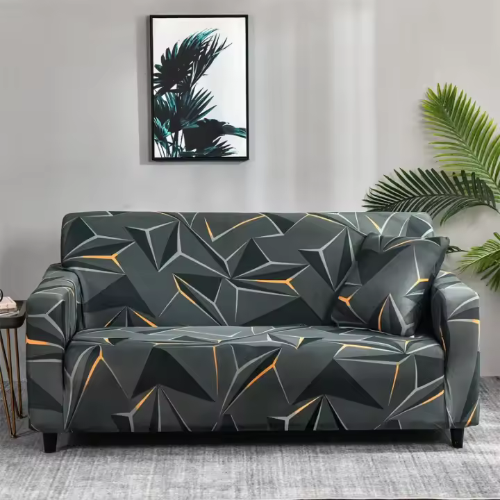 Fundas de Sofá Elásticas Florales Protector de Muebles con Banda Elástica para Dormitorio, Oficina, Sala de Estar Decoración del Hogar - 1