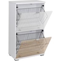 Organizador de Zapatos de Cuerpo Zapatero con 2 Cestas Metálicas Colorado en Blanco - details 0