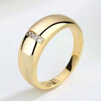 Anillos gruesos de Color dorado para mujer, anillo de flor de circón brillante, nuevo diseño Simple, joyería de compromiso de boda, regalo KAR209 - details 5