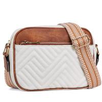 Nuevo estilo, bolso bandolera pequeño con múltiples cremalleras para mujer, correa ancha, billetera para teléfono móvil, bolso de hombro de PU - details 0