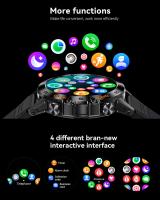 Reloj inteligente para hombres con llamada y asistente de voz, con monitor de frecuencia cardíaca, sueño, oxímetro, pulsera de p - details 2