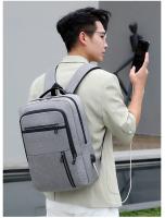 Mochila De Negocios multifuncional para hombre, bolsa impermeable para ordenador portátil, con carga USB, informal, de gran capacidad - details 7