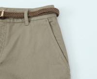 PB&ZA2025 nueva ropa de verano para mujer con múltiples colores, cinturón trenzado, pantalones casuales con temperamento de cintura media, estilo informal que combina con todo - details 6