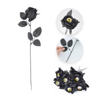 10 Uds. De decoración divertida para fiesta de Halloween, globo ocular rosa aterrador, flor falsa, simulación de flor de rosa Artificial, decoración de Halloween - details 13
